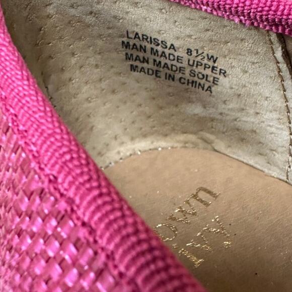 NWT Crown & Ivy Wide 8.5 Hot Pink Larissa Slip On Ballet Flat Shoe Work Office - Picture 12 of 13